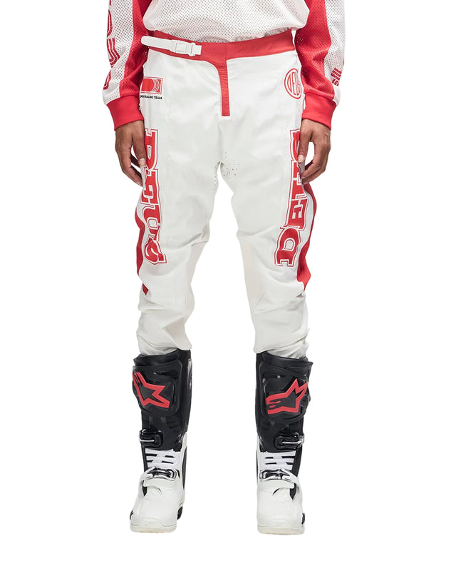MX PANT - WHITE RED