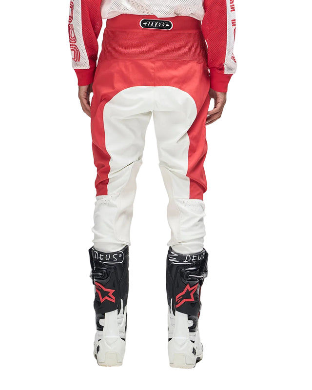 MX PANT - WHITE RED
