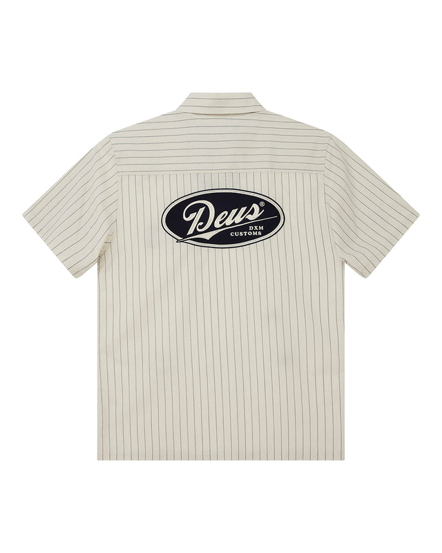 FORECOURT STRIPE SHIRT - DIRTY WHITE