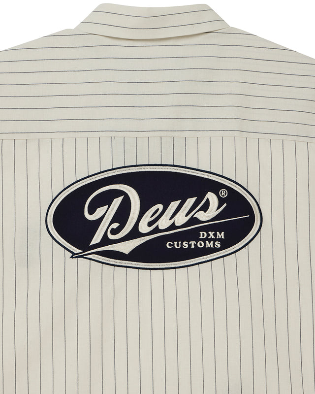 FORECOURT STRIPE SHIRT - DIRTY WHITE