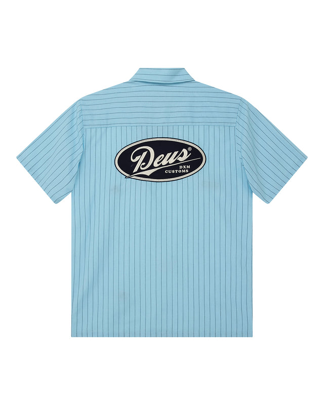 FORECOURT STRIPE SHIRT - SKY BLUE