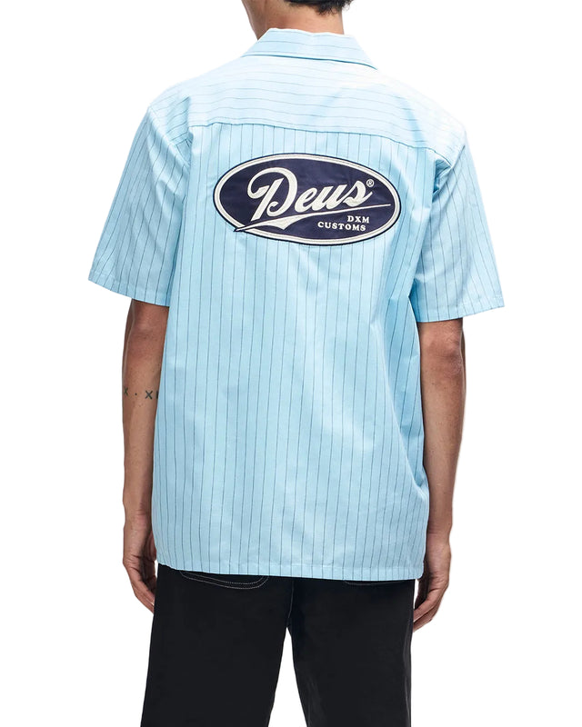 FORECOURT STRIPE SHIRT - SKY BLUE