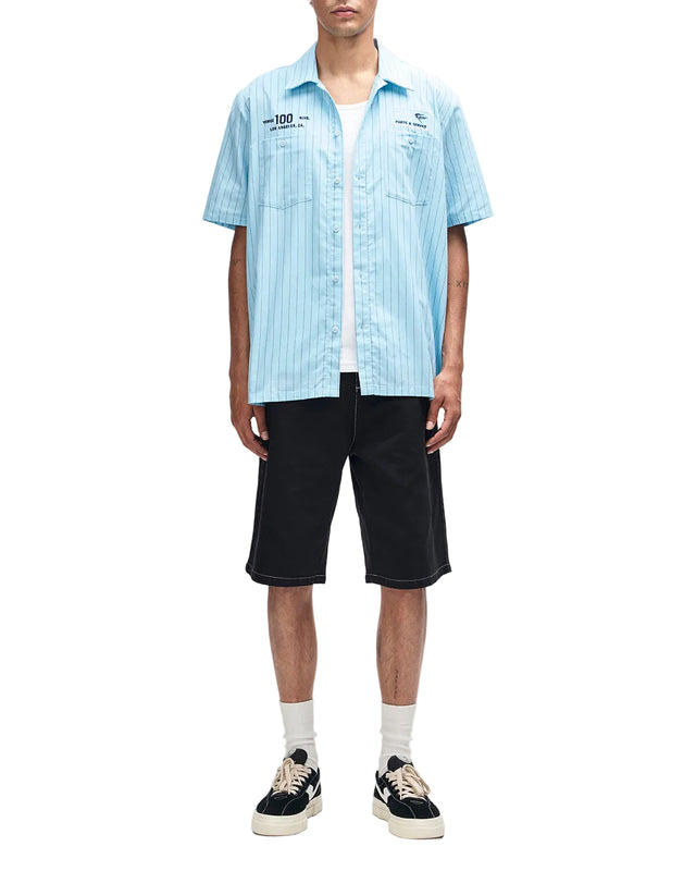 FORECOURT STRIPE SHIRT - SKY BLUE