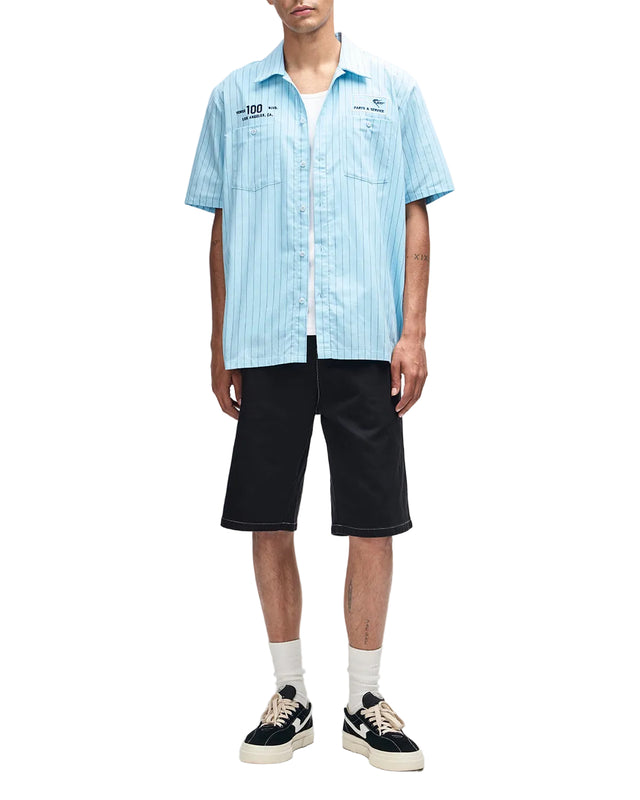 FORECOURT STRIPE SHIRT - SKY BLUE
