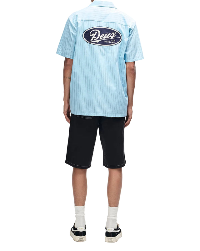 FORECOURT STRIPE SHIRT - SKY BLUE