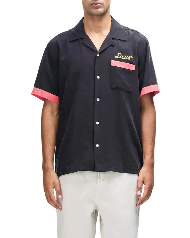 HISSSTERICAL BOWLING SHIRT - BLACK