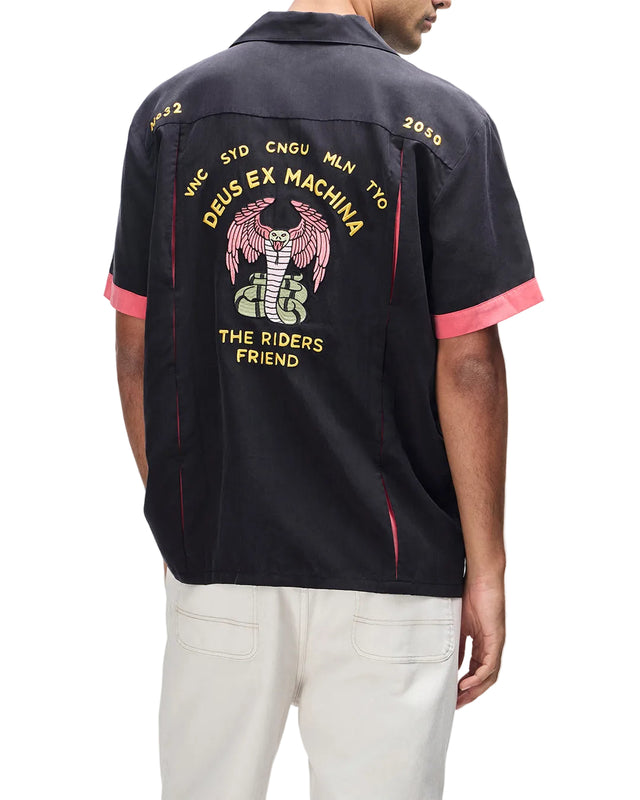 HISSSTERICAL BOWLING SHIRT - BLACK