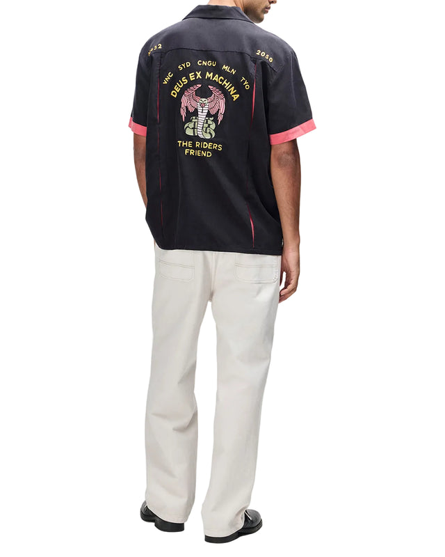 HISSSTERICAL BOWLING SHIRT - BLACK