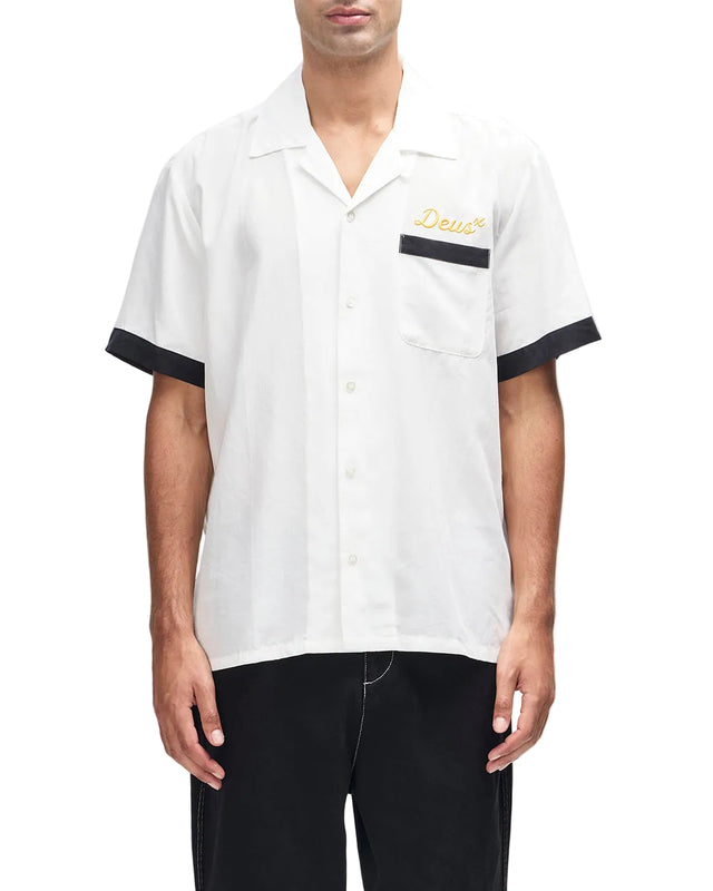 HISSSTERICAL BOWLING SHIRT - VINTAGE WHITE