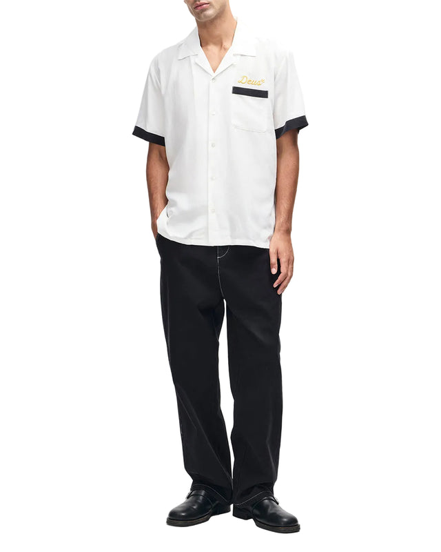 HISSSTERICAL BOWLING SHIRT - VINTAGE WHITE