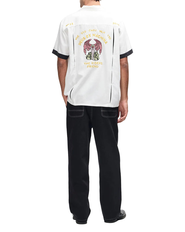 HISSSTERICAL BOWLING SHIRT - VINTAGE WHITE