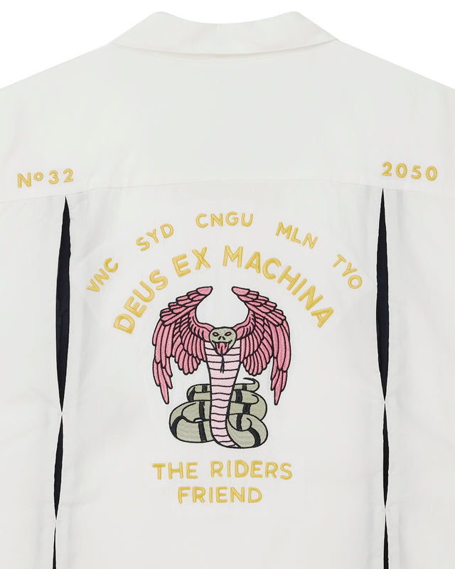 HISSSTERICAL BOWLING SHIRT - VINTAGE WHITE