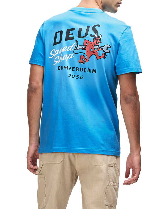 DOGLEG TEE - BONNIE BLUE