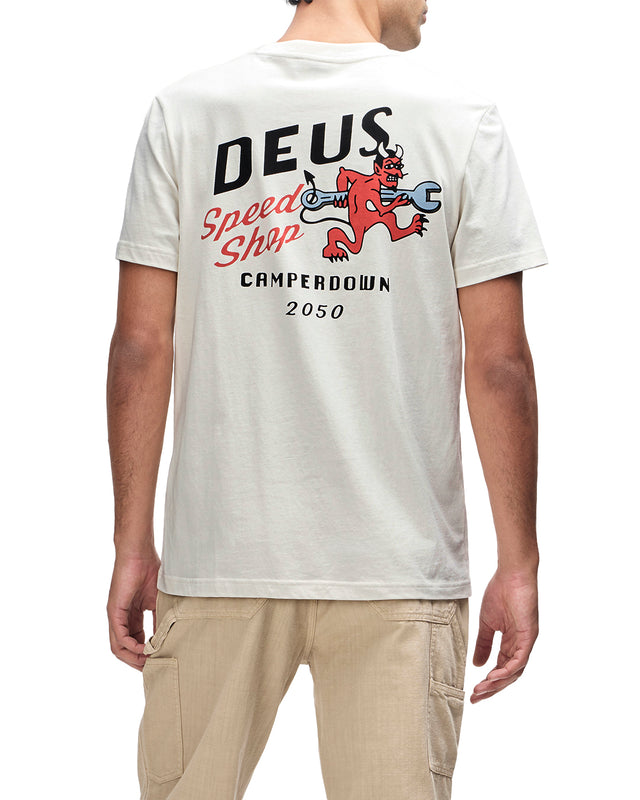 DOGLEG TEE - DIRTY WHITE