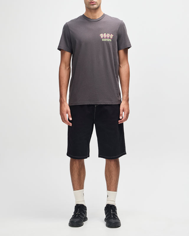 FANCY PANSY TEE - ANTHRACITE