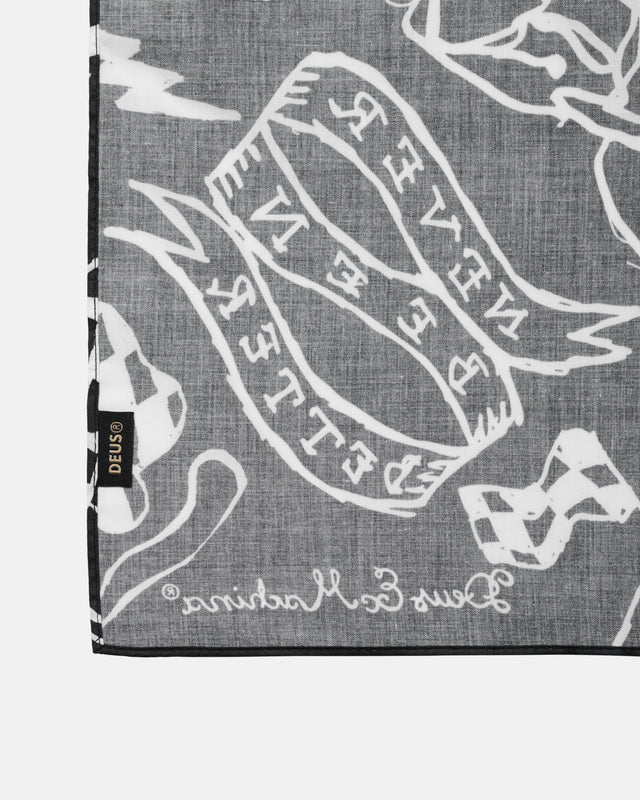 DOODLE BANDANA - BLACK