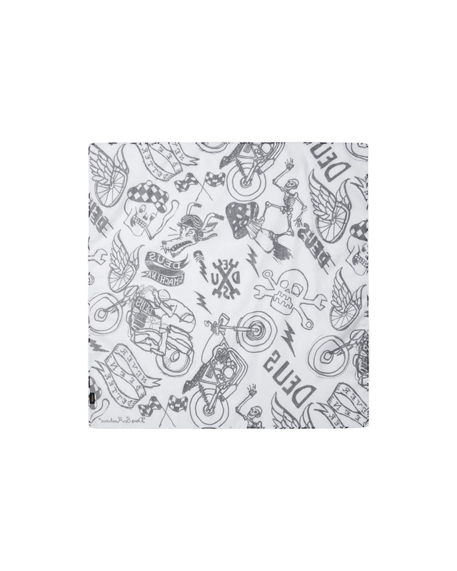 DOODLE BANDANA - WHITE