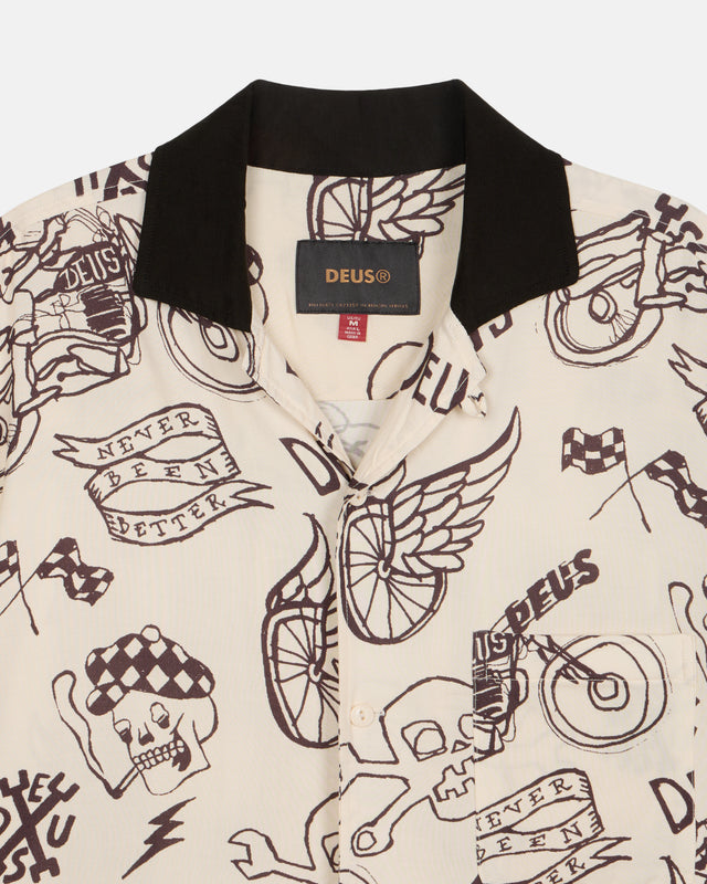 DOODLE SS SHIRT - IVORY