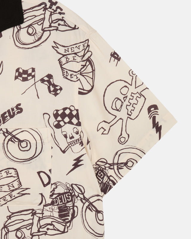 DOODLE SS SHIRT - IVORY
