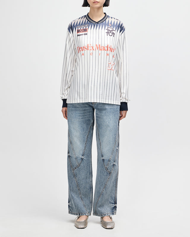 ARRII MOTO JERSEY - FLAME WHISPER WHITE