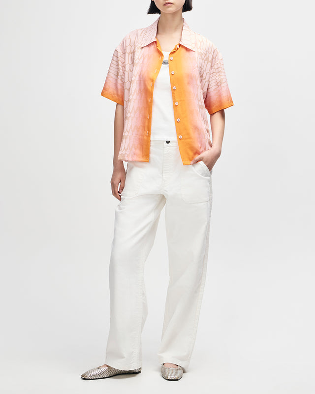 RALLY RESORT SHIRT - FLAMING CAMEO