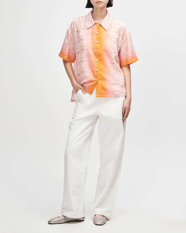 RALLY RESORT SHIRT - FLAMING CAMEO