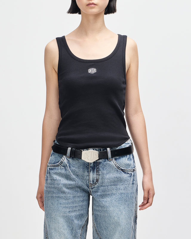 JUNE SHIELD TANK - BLACK