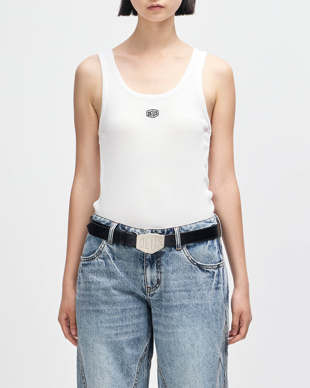 JUNE SHIELD TANK - VINTAGE WHITE