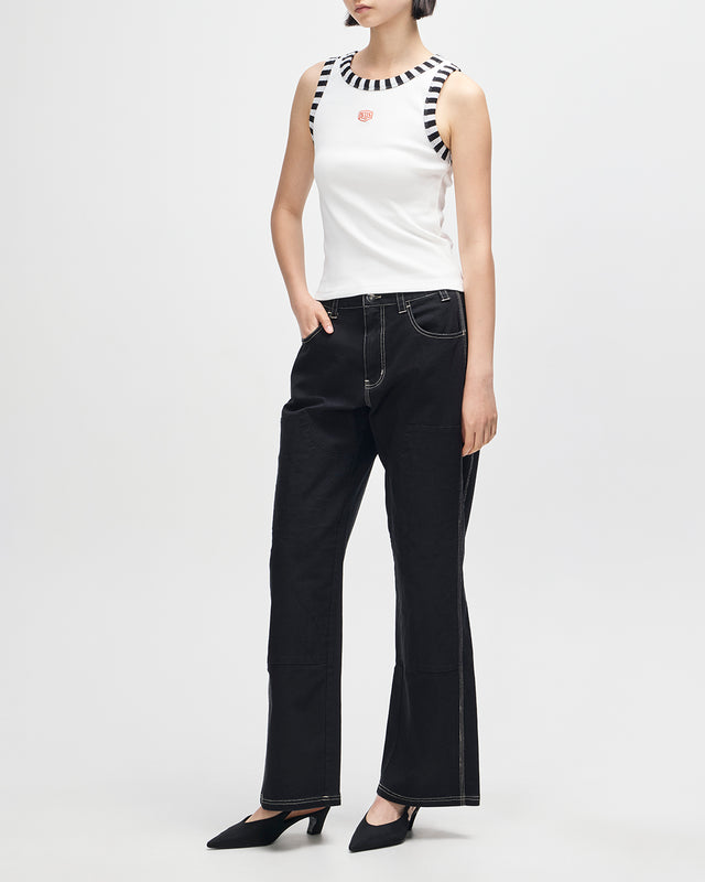 RALLY SHIELD TANK - ANTIQUE WHITE