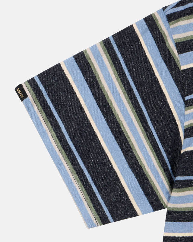 FORECOURT STRIPE TEE - NAVY