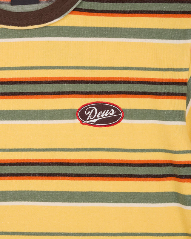 FORECOURT STRIPE TEE - YELLOW