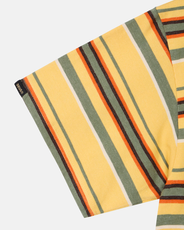 FORECOURT STRIPE TEE - YELLOW