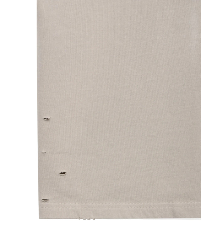 DAMAGED DYED TEE - BEIGE