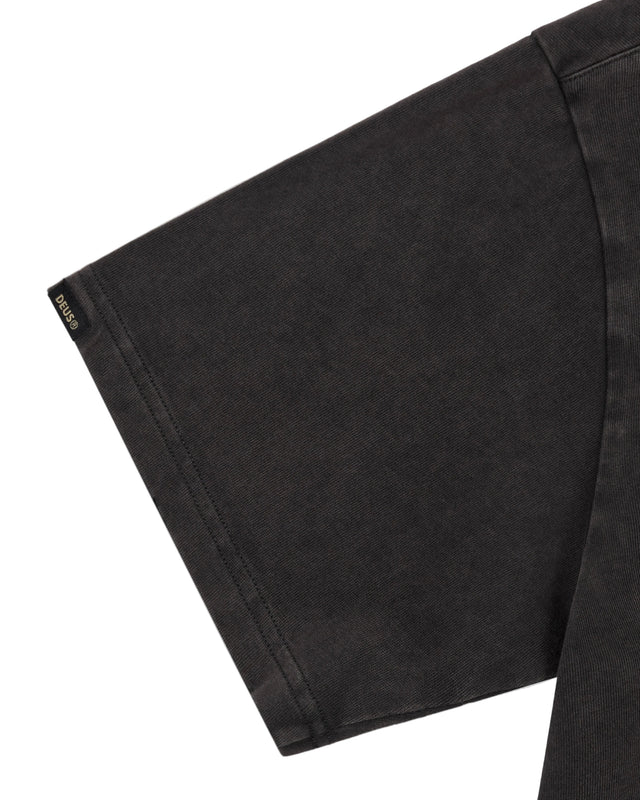 DAMAGED DYED TEE - CHARCOAL