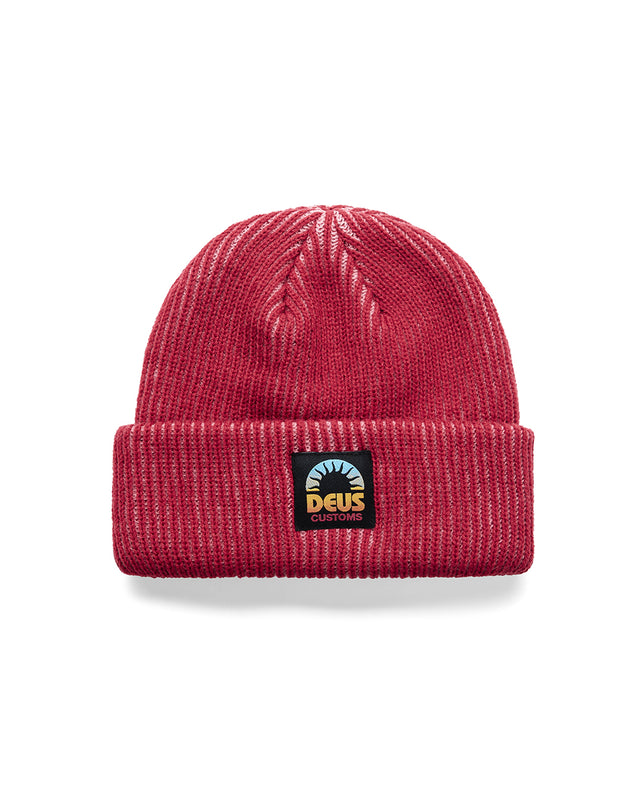 MELODY 2 TONE BEANIE - CHERRY RED