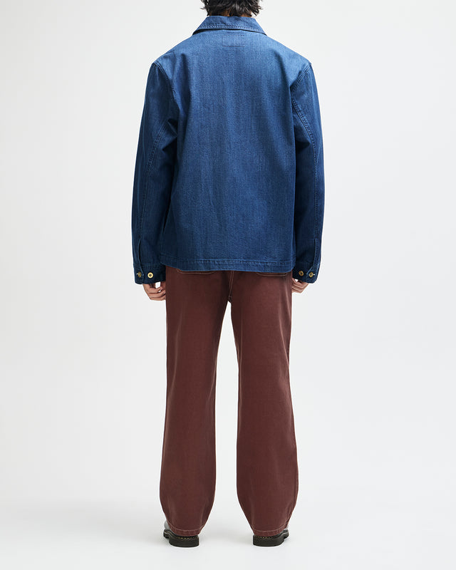 DENIM CHORE JACKET - VINTAGE BLUE