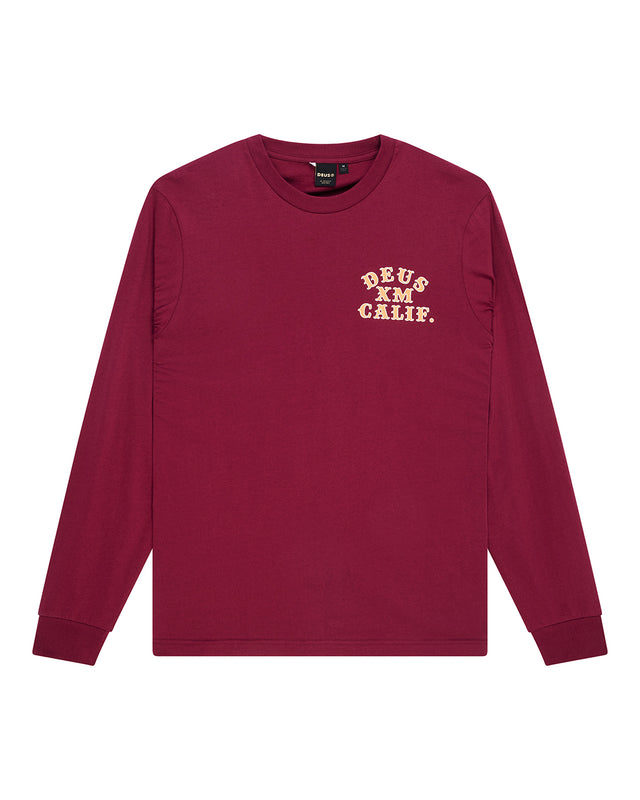 QUICK STRIKE LS TEE - BURGUNDY