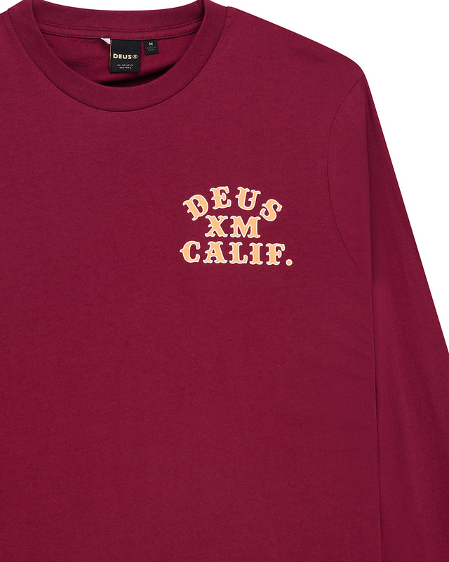 QUICK STRIKE LS TEE - BURGUNDY