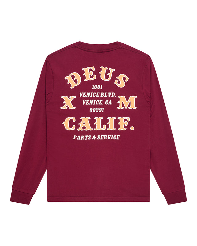 QUICK STRIKE LS TEE - BURGUNDY