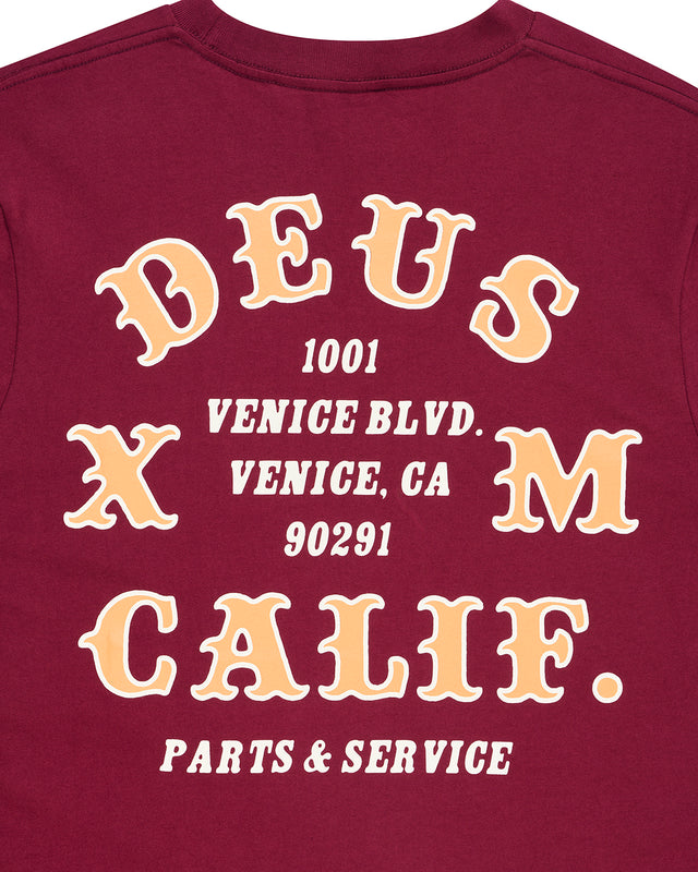 QUICK STRIKE LS TEE - BURGUNDY