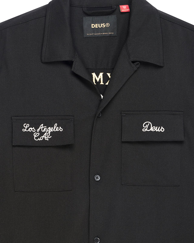 FORBIDDEN FRUIT BOWLING SHIRT - BLACK