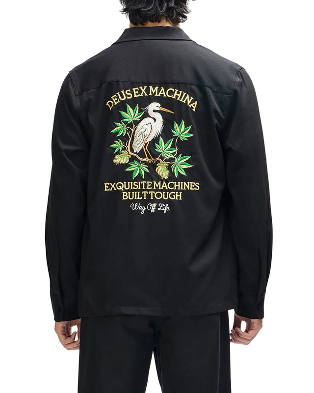 FORBIDDEN FRUIT BOWLING SHIRT - BLACK