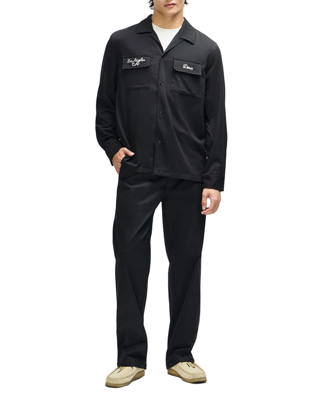 FORBIDDEN FRUIT BOWLING SHIRT - BLACK