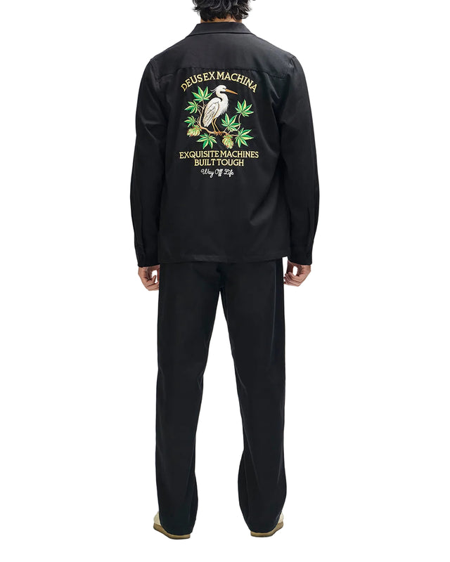 FORBIDDEN FRUIT BOWLING SHIRT - BLACK