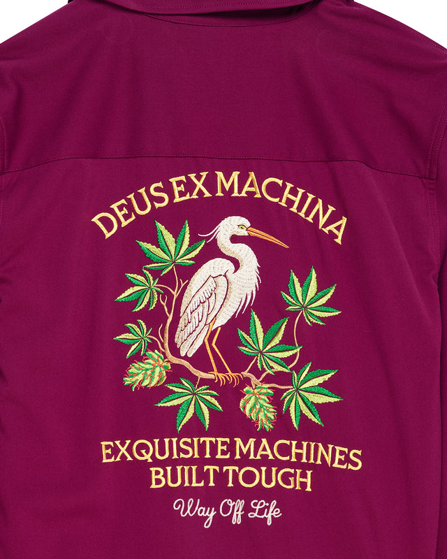 FORBIDDEN FRUIT BOWLING SHIRT - BURGUNDY