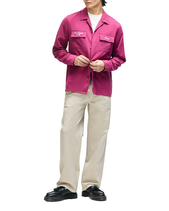 FORBIDDEN FRUIT BOWLING SHIRT - BURGUNDY