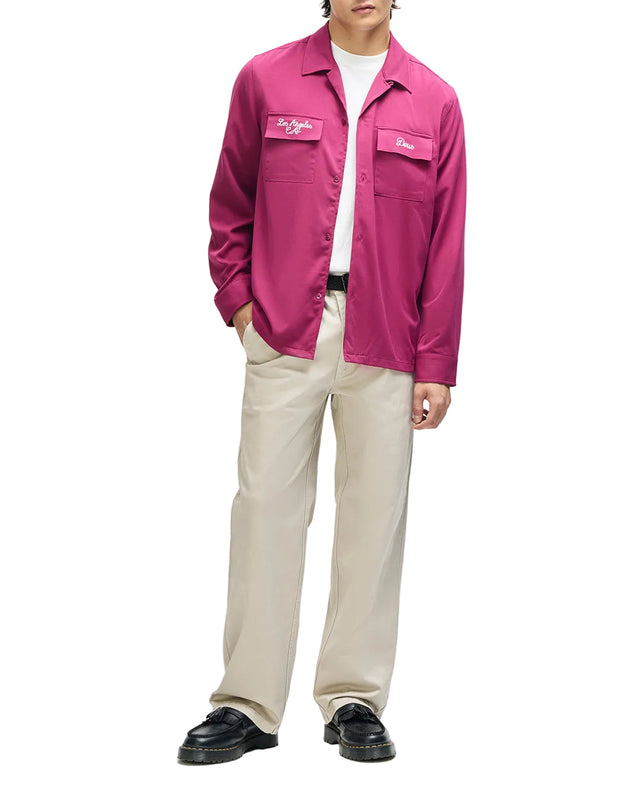 FORBIDDEN FRUIT BOWLING SHIRT - BURGUNDY