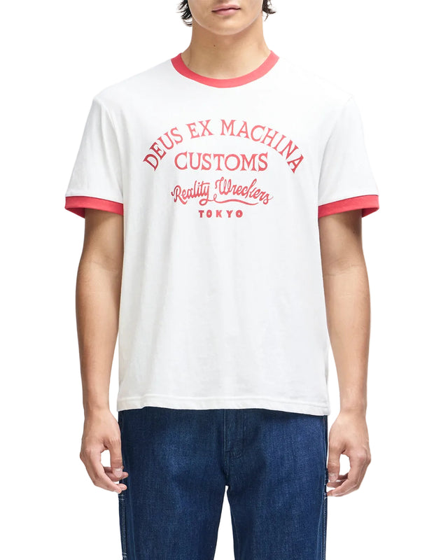 MARSDEN RINGER TEE - VINTAGE WHITE