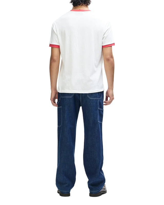 MARSDEN RINGER TEE - VINTAGE WHITE