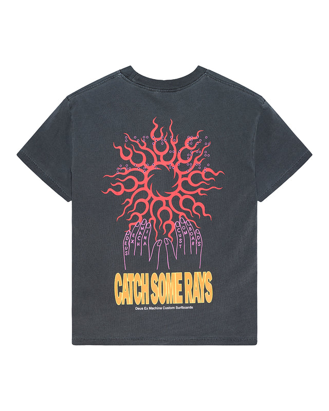 CATCHIN RAYS TEE - ANTHRACITE